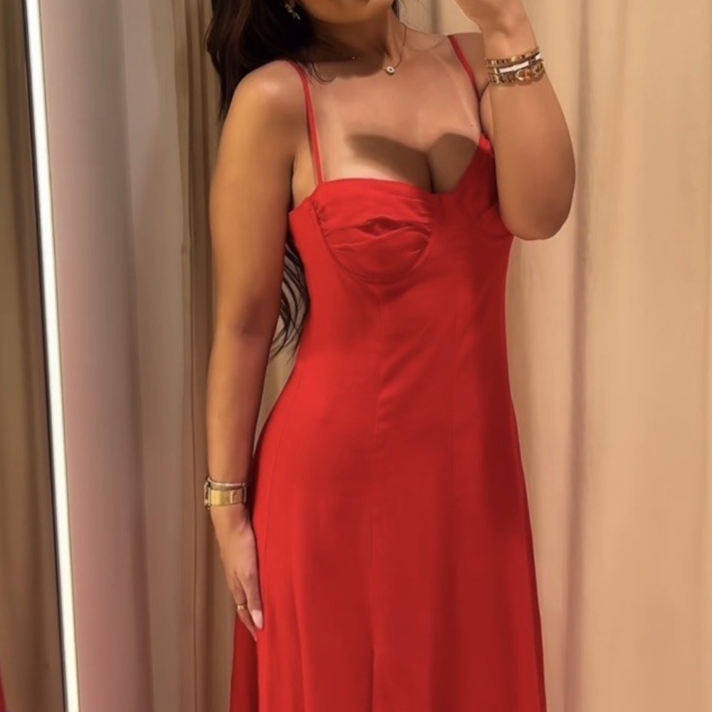 Zara Bold Red Dress